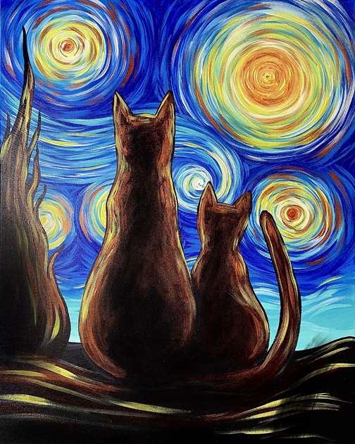 A Purr-fectly Starry Night