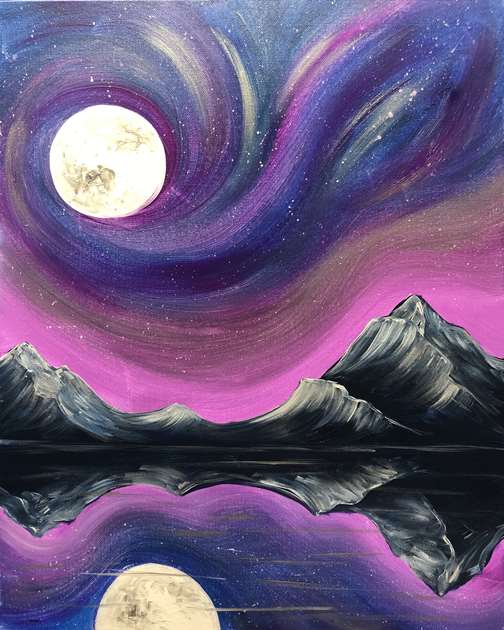 Aurora Over the Mountains
