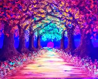 Autumn is Aglow Blacklight