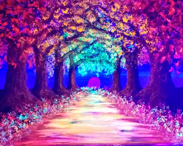 Autumn is Aglow Blacklight