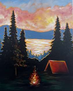 Autumn Lakeside Embers 
