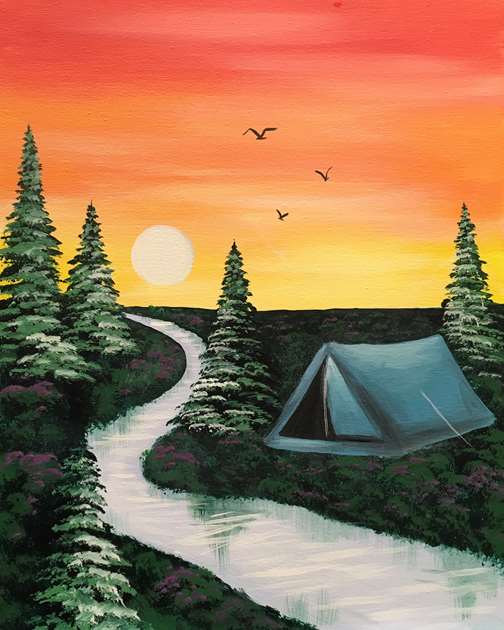 Camping at Sundown
