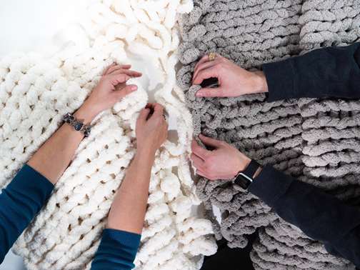 Chunky Knit Blanket - Bring Your Own Yarn