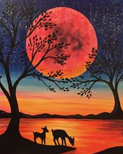 Deer in the Moonlight