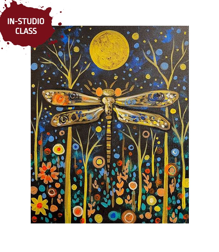 Klimt Style Dragonfly