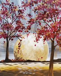 Magenta Tree Moon