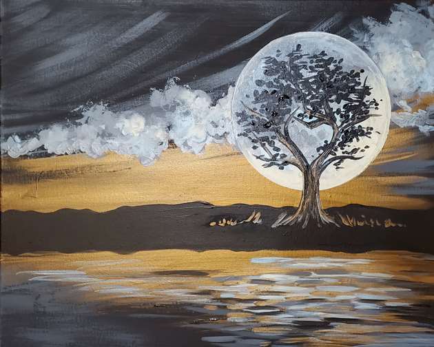 Metallic Moonrise
