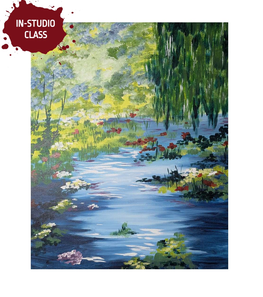 Monet Inspired Weeping Willow