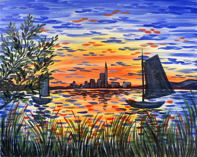 Monet's Sunset Seine