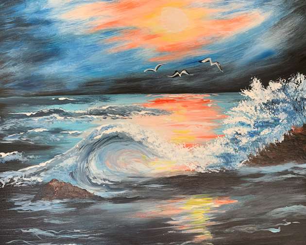 Ocean Night Sky