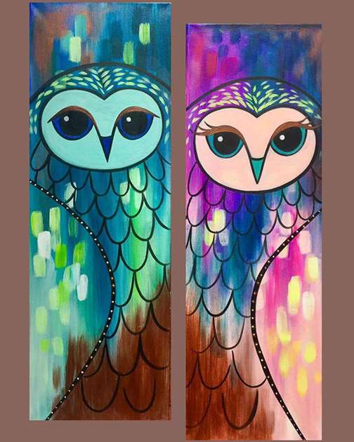 Opulent Owl Mates Date Night
