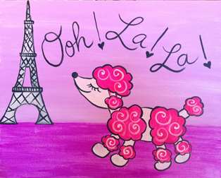 Poodle in Paris