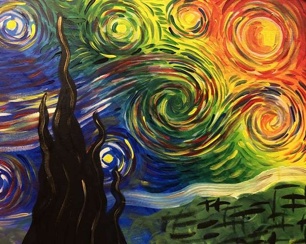 Prismatic Starry Night