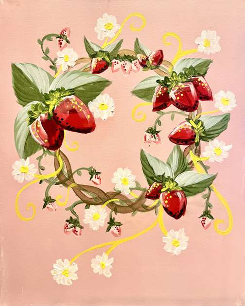 Strawberry Wreath