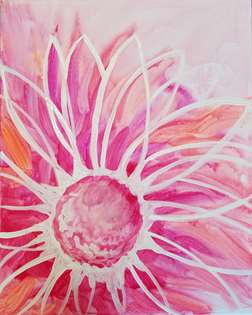 Vivid Watercolor Flower