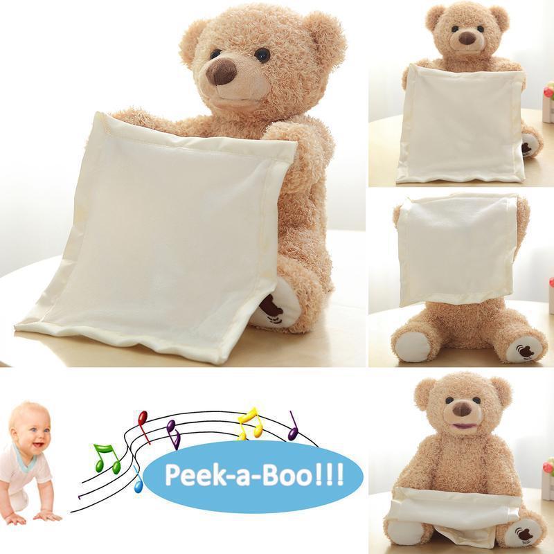 GUND Peek A Boo Bear Animated Plush Teddy Stuffed Animal Toddler VIDEO