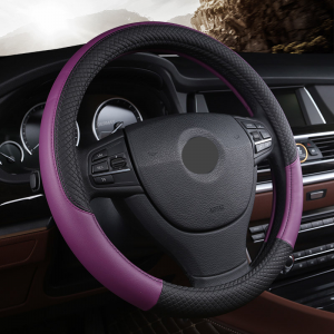 Premium Leather Steering Wheel Cover