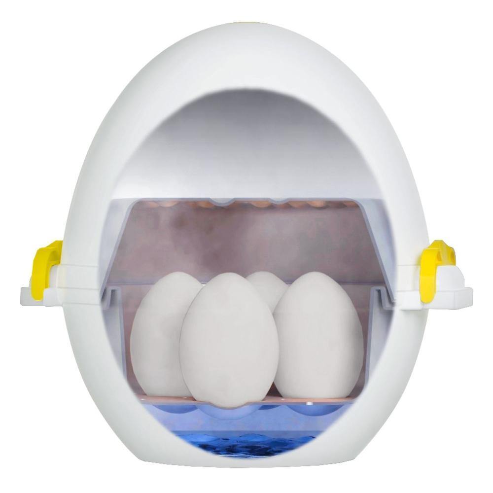 EGG POD by Emson Microwave Hardboiled Egg Maker, Cooker, Boiler & Steamer,  4 Perfectly-Cooked Hard boiled Eggs in Under 9 minutes, Dishwasher Safe