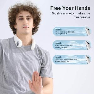 Portable Air Conditioner Neck Fan, Hands Free Wearable Bladeless Fan