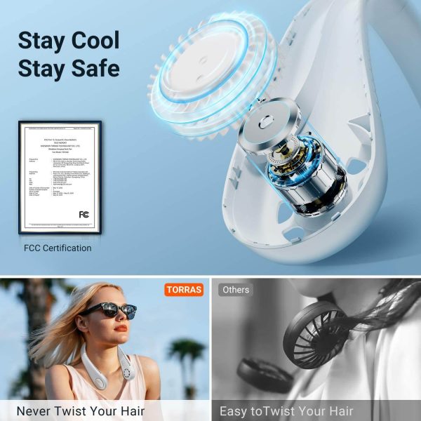 Portable Air Conditioner Neck Fan, Hands Free Wearable Bladeless Fan