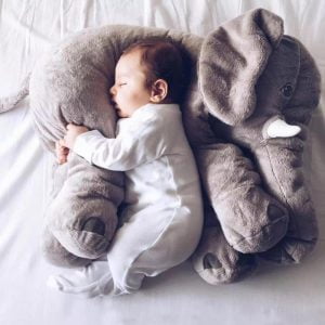 Adorable Elephant Plush Toy Soft For Baby Sleeping Pillow Gray Purple Yellow Pink Blue Toddler Children Safe Gift