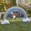 Inflatable Rainbow Cloud Yard Sprinkler Archway- Lawn Beach Outdoor Toys