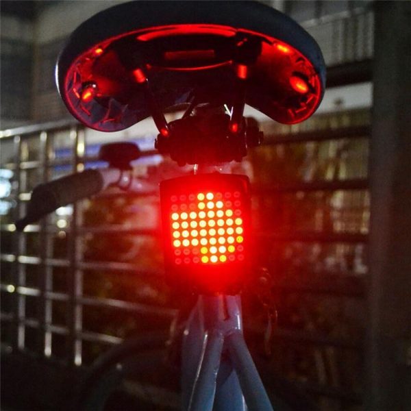 Led Bicycle Wireless Turn Light Indicator Taillight