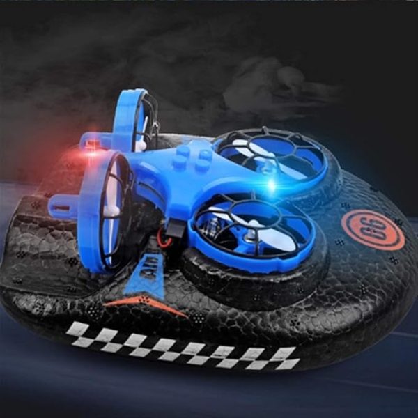 3-in-1 Flying Air Water And Land Hovercraft RC Drone RTF Quadcopter