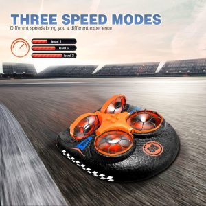 3-in-1 Flying Air Water And Land Hovercraft RC Drone RTF Quadcopter