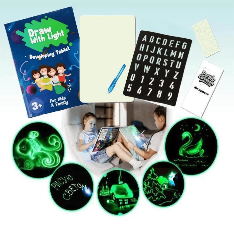 Dropship Educational Toy Drawing Pad 3D Magic 8 Light Effects Puzzle Board  Sketchpad to Sell Online at a Lower Price