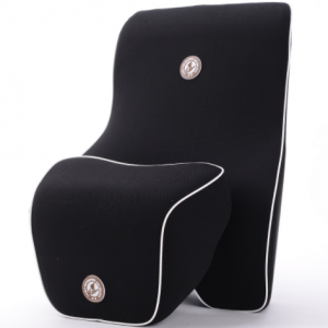 Orthopedic Memory Foam Lumbar Back Support Cushion & Headrest Pillow