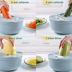 Slice Cutter Vegetable Strainer Potato Grater Egg Separator