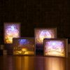 3D Paper Carving Night Light - Papercut Lightbox LED Table Lamp Home Decor
