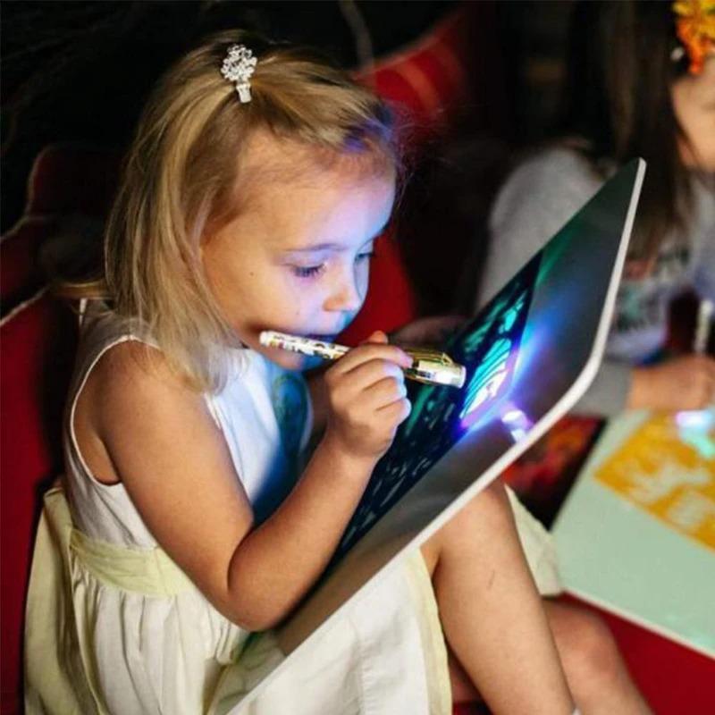 3D Kids Magic Pad Light, Up Drawing Board Pa?avec un Algeria