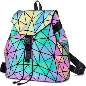 Irregular Laser Geometric Designer Travel Backpack
