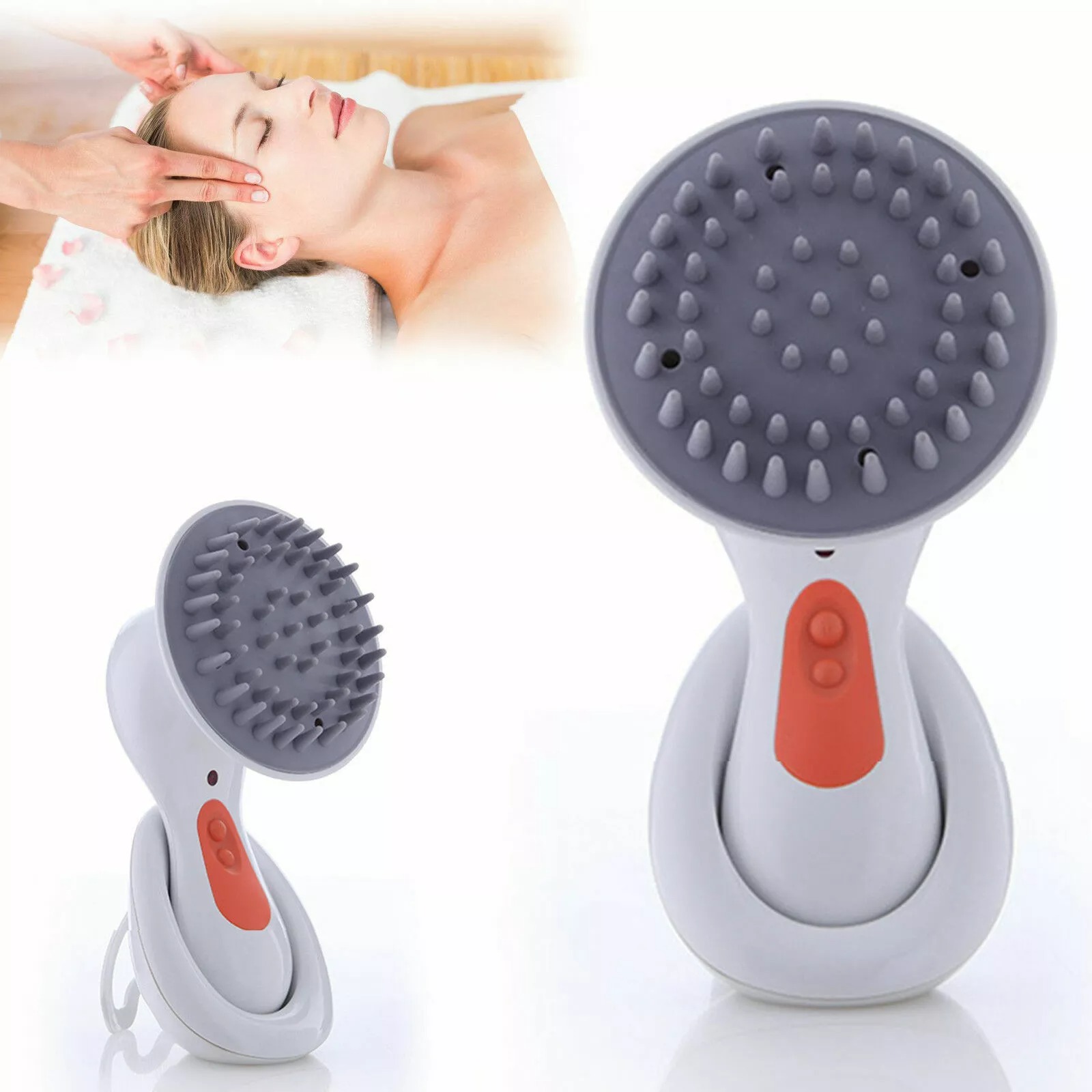 Electric Vibration Head Scalp Massager Stress Relief Hair Growth