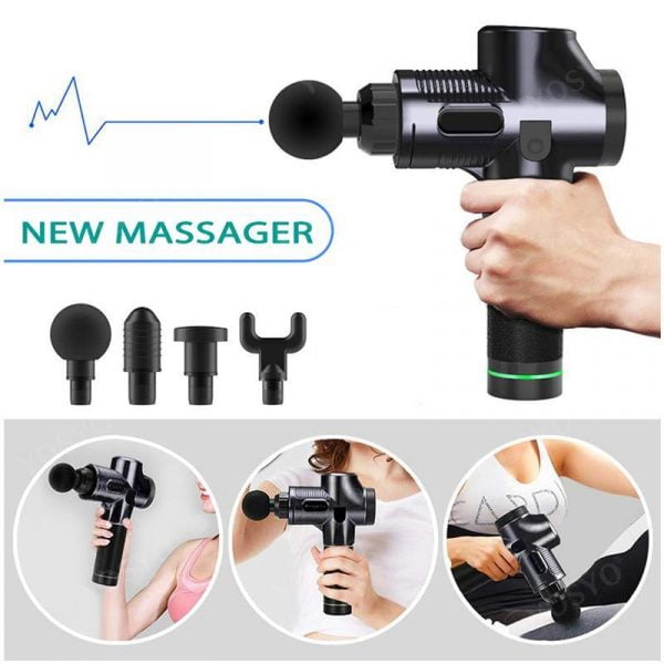 Portable Fascia Massager Gun - Deep Muscle Massager Useful For Muscle Pain | Exercising Relaxation | Slimming Shaping | Pain Relief