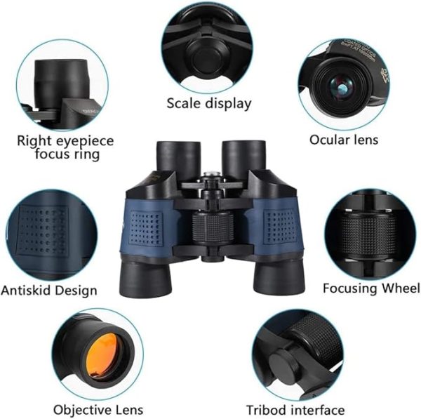 Professional Night Vision Infrared Long Range Binoculars – Binoculars 60X60 Powerful Telescope 160000m High Definition