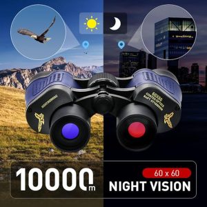 Professional Night Vision Infrared Long Range Binoculars – Binoculars 60X60 Powerful Telescope 160000m High Definition