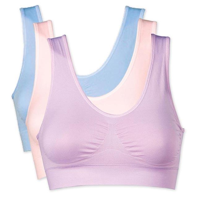 Comfort Sports Bra Cotton Free Size Light Pink