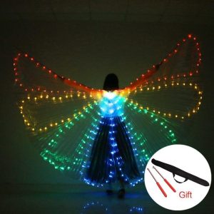 Light Up Colorful LED Butterfly Isis Wings Dance Performance Costume Cosplay Prop