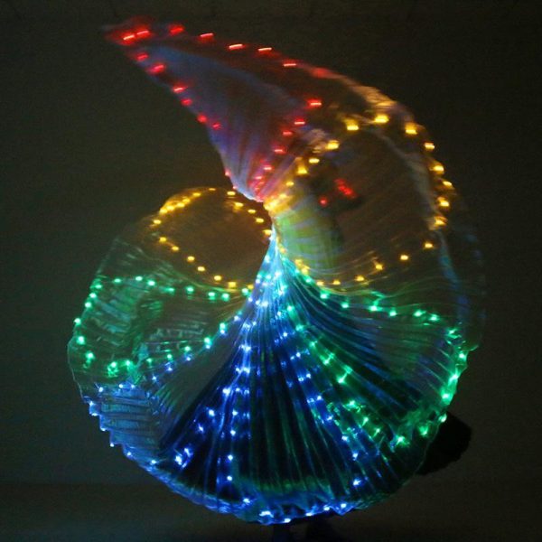 Light Up Colorful LED Butterfly Isis Wings Dance Performance Costume Cosplay Prop
