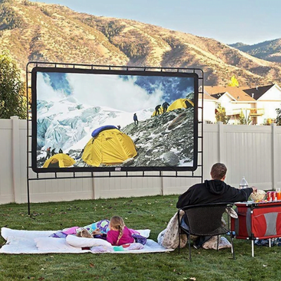 Portable Outdoor Movie Projector Screen - 150"