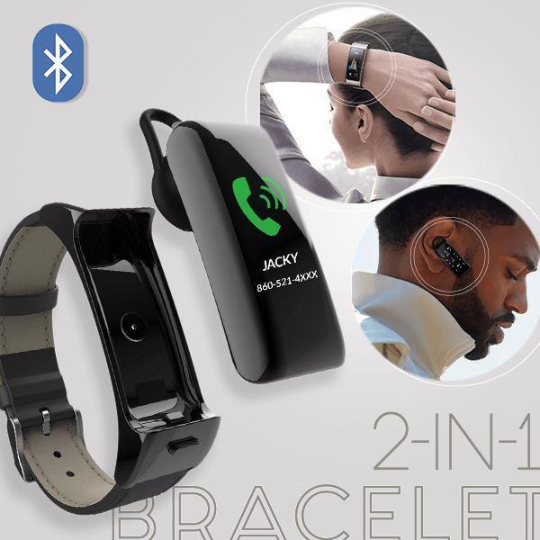 Smart bracelet with 2025 bluetooth earphone