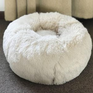 Marshmallow Cat Bed Calming Soft Round Bed