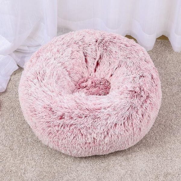 Marshmallow Cat Bed Calming Soft Round Bed