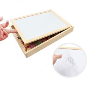 Educational Magnetic Box With Whiteboard & Chalkboard