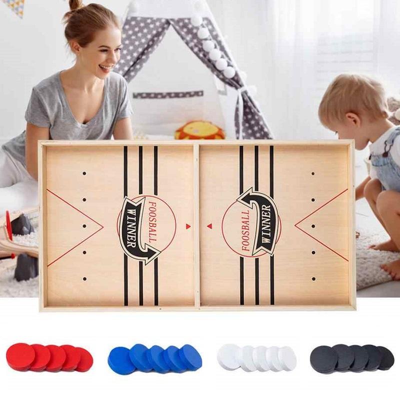 Foosball Winner Games Table Hockey Game Catapult Chess Parent-child  Interactive Toy Fast Sling Puck Board Toys Game For Children