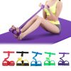 4 Tube Foot Pedal Resistance Band Elastic Pull Rope Fitness Equipment