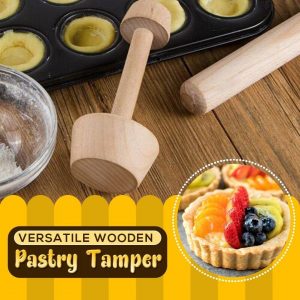 Versatile Wooden Pastry Tamper